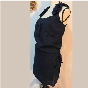 🌹THREAD SOCIAL Silk Ruffle Cocktail Dress Size 0